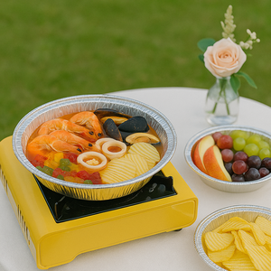 ถาดอบฟอยล์ฟอยล์23ซม. ถาดอลูมิเนียมฟอยล์แบบใช้แล้วทิ้งผู้ผลิตจากเวียดนามส่งออก - Product Image 1