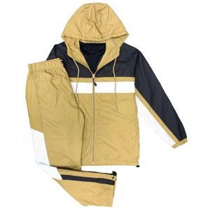 Survêtements d'été respirants et élégants à imprimé strass, coupe-vent unisexe, avec cordon de serrage, pour l'entraînement en extérieur, deux pièces - Product Image 1