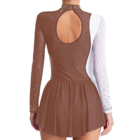Vestido de Patinaje Artístico para Mujer, Estilo 2025, de Alta Calidad, para Espectáculos y Danza, con Estampado por Transferencia de Calor, Marca Personalizada