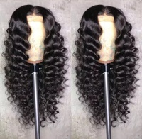 Ensemble indien brut de fermeture frontale en dentelle bouclée profonde extensions de cheveux humains vierges perruque partie libre de cheveux naturels fournisseur en gros