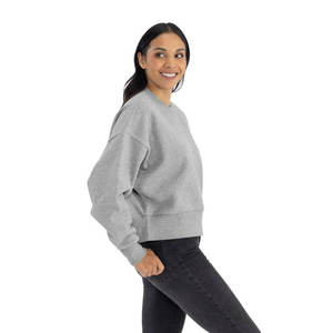 Sweat-shirt à col rond pour femme Next Level Apparel 9087, poids lourd, imprimé lettres sur le devant, coupe ample, hiver, 100% coton, écologique - Product Image 4