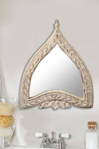 Modern <b>Square</b> Wooden <b>Mirror</b> with Rough Finish for Living Area Wedding Decor Eco-Friendly & Durable - Product Image 3