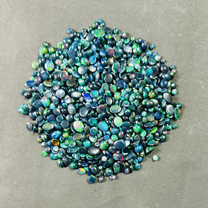 AAA + Qualité Éthiopien Noir Opale Cabochon Naturel Noir Éthiopien Opale Pierre pour les Mariages Premium Ovale Gemstone Mix Formes, - Product Image 2