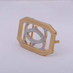 Cinturón para hombre Hebilla personalizada Estilo de diseño loco a mano en plata de ley 925 Moissinatie Diamante Estilo hip hop Hebilla de lujo - Product Image 1