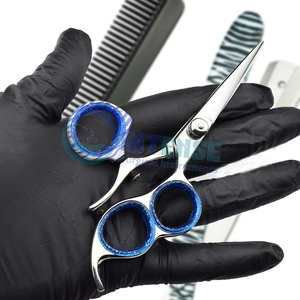 Premium Thinning Scissors for Right Handed Professionals <b>Titanium</b> Coated Salon Quality Shears for Precision Styling - Product Image 2