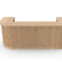 Table de bar haute moderne, mobilier de bar en bois contemporain pour la maison ou un usage commercial