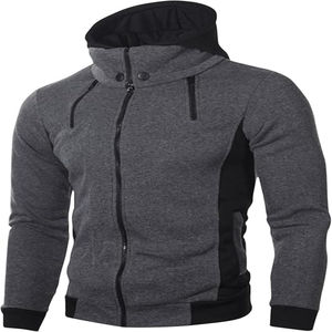 เสื้อมีฮู้ดคอเต่าสำหรับผู้ชาย, เสื้อโค้ทผ้าฝ้าย100% มีฮู้ดย้อมสีล้วนสำหรับใส่ได้ทั้งชายและหญิง2025 - Product Image 3