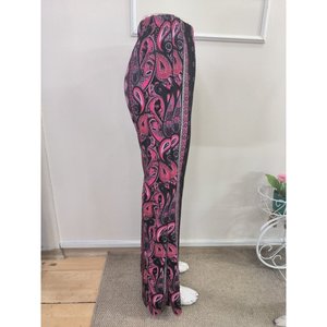 Pantalones de licra con estampado de ondas Kadin Yuksek Bel, 38140 - Rosa - Product Image 6