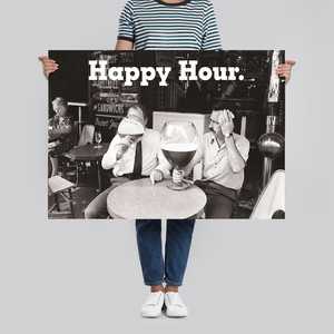 Affiche moderne Happy Hour pour décoration murale - Product Image 1