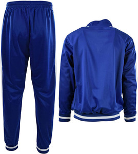 Unisex Maroon Tracksuit Set Full <b>Zip</b> Jacket <b>Joggers</b> Solid Color Sporty Autumn Wear Polyester Regular Fit Side <b>Pockets</b> - Product Image 6