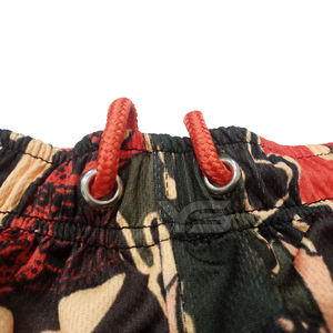 Pantalones cortos de playa personalizados ODM para hombre, poliéster 100%, estilo informal, Color sólido, cintura con cordón, bolsillos con logotipo bordado por sublimación - Product Image 3