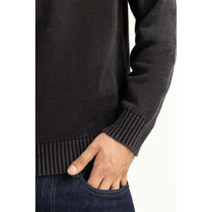 เสื้อสเวตเตอร์ผู้ชายทรงปกติแบบเปิด ดีไซน์แฟชั่น มีฮู้ด ระบายอากาศได้ดี เสื้อคลุมคาร์ดิแกนสำหรับฤดูหนาว ผลิตตามแบบ ODM ผ้าฝ้าย 100% สีชาร์โคล สไตล์ลำลอง - Product Image 2