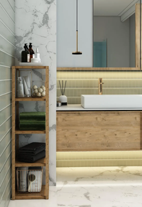 5-Tier Wooden Shelf & Organizer Vertical <b>Storage</b> <b>Unit</b> Multi-Purpose Decorative Wooden Rack - Product Image 3