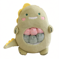 Peluche Dinosaure Super Mignonne de 20 Pouces, 6 Bébés Dinosaures, Coton PP Ultra Doux, Anti-Stress, Unisexe, 2-4 Ans, 771g, Personnalisable ODM pour Ma Boutique