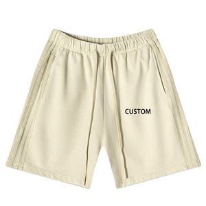 Pantalones cortos Cargo de algodón de alta calidad para hombre de verano, Bermudas de diseño personalizado con bolsillos, patrón de tejido informal - Product Image 1