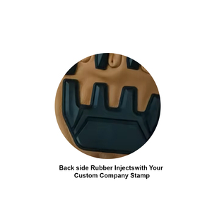 Gants de travail mécaniques de niveau 5 de protection contre les coupures en cuir de vache de qualité industrielle, résistants aux chocs, imperméables, respirants, pour le travail dans les champs pétrolifères, avec protection TPR - Product Image 3