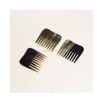 Meilleur peigne à poux ionique moderne 100 % naturel et écologique en corne de buffle, fait main et poli, pour les soins capillaires, avec logo personnalisé, pour usage domestique et en salon