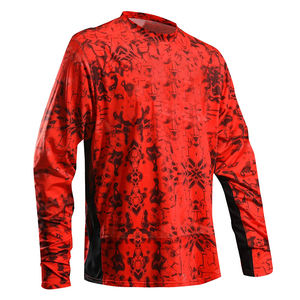 Venta caliente hombres de manga larga pesca Jersey fábrica personalizada de talla grande impermeable de secado rápido rendimiento camisas de secado rápido para - Product Image 4