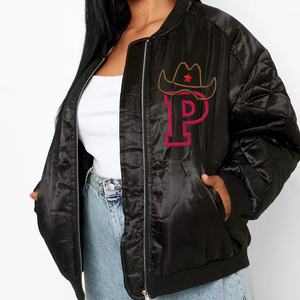 Chaqueta Bomber con cremallera completa de talla grande y elegante para mujer, transpirable, regular y ligera para invierno, recién llegado - Product Image 2