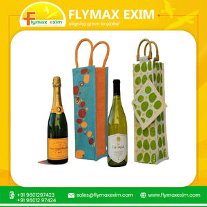 Bolsa de mano para vino de 6 botellas, bolsa de transporte para botella de yute de alta calidad, bolsa de regalo para botella de vino de yute - Product Image 2