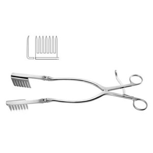 Sharp Beckman Adson Manual Self Retractor 4X4 Puntas 31,5 cm Juego de instrumentos retractores de acero inoxidable - Product Image 5
