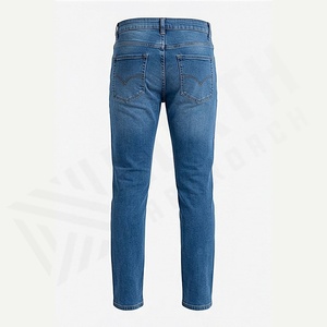 Pantalones Vaqueros de Mezclilla Ligeros y Transpirables para Hombre, Diseño Moderno, Estilo Recto, Color Sólido Personalizado, para Invierno, Otoño, Verano y Primavera - Product Image 2