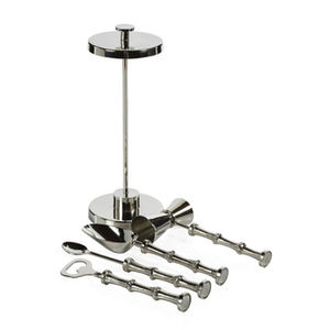 Luxury Hammered Design Black Finished Bar Tool Set Stylish Multipurpose Cocktail Kit For Home Bars Restaurants And <b>Gifting</b> - Product Image 3