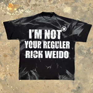 T-shirts vintage délavés pour hommes 100% coton motif de lettre fanée au soleil Type de tissu peigné - Product Image 1