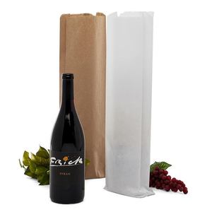 Classic Gusseted Kraft Paper Wine <b>Bags</b> for Wine Cakes <b>Crafts</b> and Sugar Durable Ivory Board Material - Product Image 1