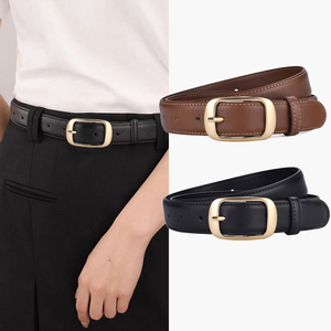 Ceinture en cuir véritable avec boucle automatique pour logo personnalisé gratuit - Product Image 3