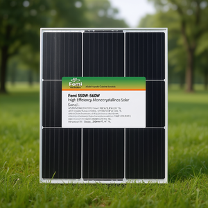 แผงโซลาร์เซลล์โมโนคริสตัลไลน์ Femi 550W-560W ประสิทธิภาพสูง 210 มม. HJT - Product Image 3