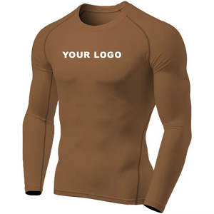 Camiseta Deportiva Transpirable Antibacteriana de la Mejor Calidad con Logotipo Personalizado, Camiseta de Manga Larga para Hombre, 220 g, Poliéster/Nailon - Product Image 1