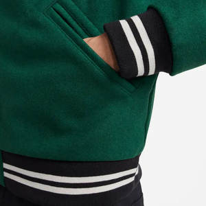 Meilleur prix Veste universitaire unie sur mesure pour adultes manteau long d'hiver de style de rue populaire pour hommes vente en gros - Product Image 6