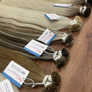 Kératine vietnamienne pointe plate extension de cheveux humains couleur piano droite naturelle prix de gros disponible - Product Image 2