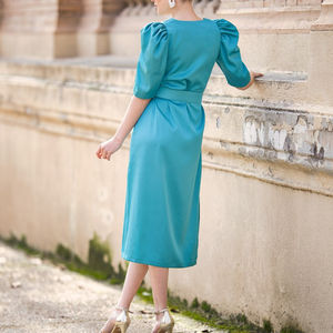 Venta caliente de las mujeres Formal de dos piezas de oficina ropa de trabajo sin mangas plisado Mini vestido recortado Blazer chaqueta más caliente estilo de carrera - Product Image 4