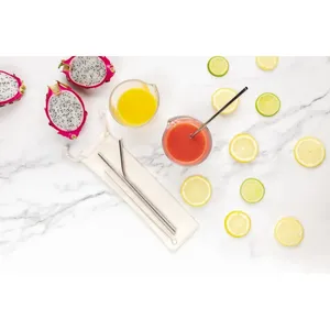 Eco-Friendly Stainless Steel Drinking <b>Straws</b> Set Green Gadgets - Product Image 2
