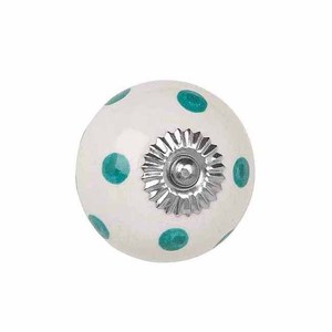 Meilleure qualité couleur rouge héritage Folk pétale en céramique bouton de tiroir poignée de garde-robe pas cher prix boutons de garde-robe en céramique produit - Product Image 5