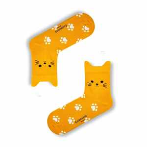 5-Pack Seamless <b>Cat</b>-Shaped Breathable Cool <b>Socks</b> Cute Animal Print Design Knitted with Custom Logo One Size for Daily Use - Product Image 2