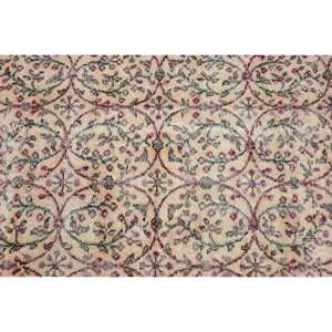 พรมขนสัตว์ตุรกีสีเบจ3.8 x 6.4ft คลาสสิกดีไซน์แบบเย็บปะติดปะต่อกันสำหรับเข้าห้องนั่งเล่นห้องนอนห้องโถงรูปสี่เหลี่ยมผืนผ้าทำจากน้ำยาง - Product Image 5