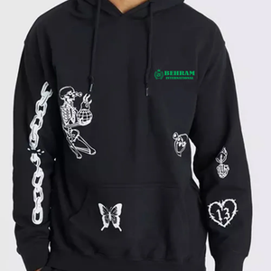 New Arrival Polyester/Cotton <b>Fleece</b> Oversized <b>Lined</b> Eco-Friendly Winter Pullover Hoodie Regular Long Sleeve Men's <b>Sweatshirt</b> - Product Image 5