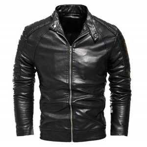 Wholesale Custom <b>Brown</b> Customizable <b>Leather</b> <b>Jacket</b> Windproof & Warm Plus Size Men's <b>Jackets</b> <b>Leather</b> <b>jacket</b> for men - Product Image 6