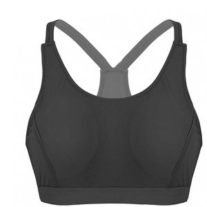 Top de gimnasio sin costuras sexy para mujer Sujetador deportivo informal a rayas con mangas sin mangas Ropa interior delgada de moda en algodón - Product Image 3