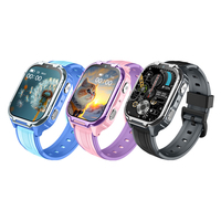 Montre connectée pour enfants D55 4G, écran carré IPS, fréquence cardiaque, écran 1,83 pouces, Android 8.1, navigation GPS, réveil, calendrier, sans fil