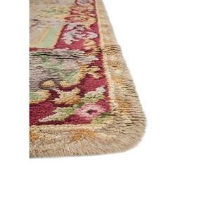 Tapis en laine noués à la main Aalam Pae-5916, motif médaillon rose et violet, pour la décoration de la maison, salon, couloir, 9x12, nouveau produit - Product Image 4