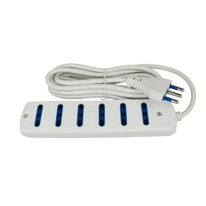 Ciabatta a 6 vie con cavo da 1.5 metri, forniture elettriche bianche/ciabatte e prolunghe - Product Image 3