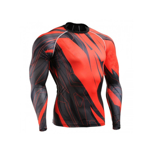 2025 nouveaux vêtements de sport Rash Guard personnaliser Compression séchage rapide Rash Guard vêtements de sport hommes homme à manches longues Rush Guard pour hommes - Product Image 2