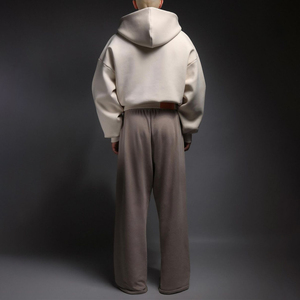 Sweats à capuche personnalisés de haute qualité Fabricants de sweatshirts Streetwear Sweat à capuche boxy surdimensionné avec impression bouffante Livraison DDP unisexe - Product Image 3