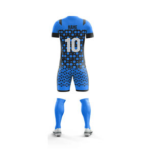 Maillots de football unisexes en polyester 100% respirant, léger, à séchage rapide, avec logo personnalisé par sublimation, vente en gros - Product Image 3