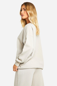 Vente en gros Meilleure vente Logo imprimé personnalisé surdimensionné à manches longues 100% coton respirant Femmes Sweatshirts streetwear - Product Image 2