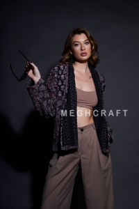 Reasonable Prices Women Wear Reversible <b>Kantha</b> Coat Vintage Kaantha Quilt <b>Jacket</b> Bomber Style Boho <b>Jacket</b> - Product Image 4